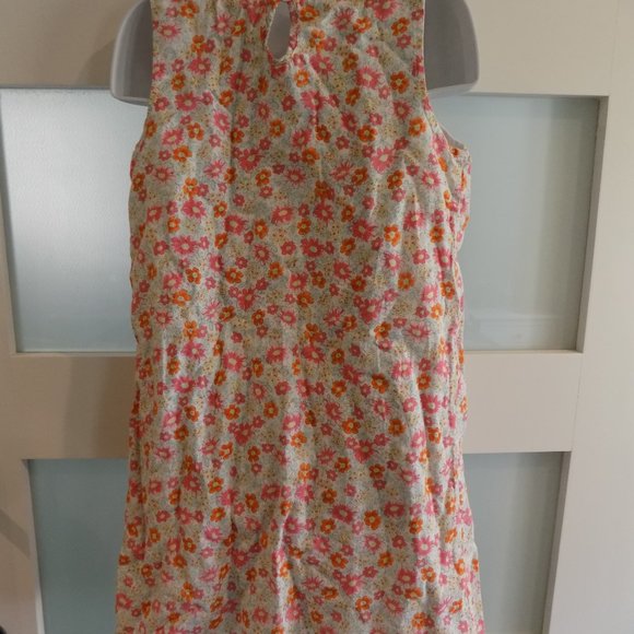 Lands' End Kids Sleeveless Floral Print Lined Dress Size 6 Girl's - Picture 3 of 3